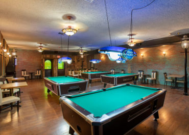Pool tables at The Saloon